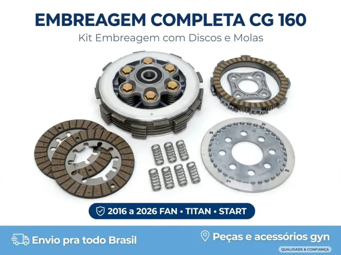 EMBREAGEM COMPLETA CG 160