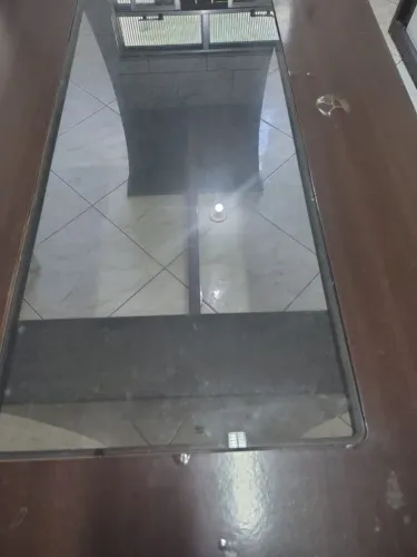 Mesa MDF com vidro