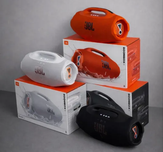 JBL BOOMBOX 4 BRANCA LACRADA