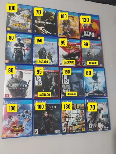 Lote de jogos PS4