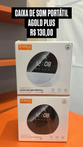 Caixa de Som Portatil A´GOLD Plus - Loja Fisica