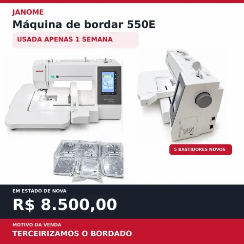 Máquina de Bordar - JANOME 550e