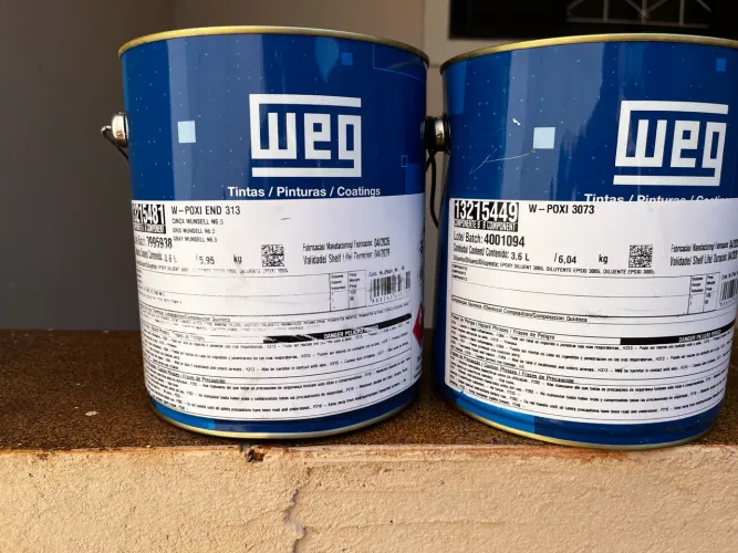 TINTA WEG W POXI END 313 CINZA MUNSELL 6.5  + W POXI 3073. CONJUNTO.