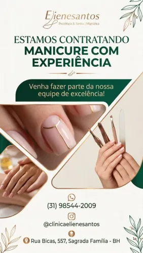 Estou a procura de uma profissional para fazer parte do nosso time?
