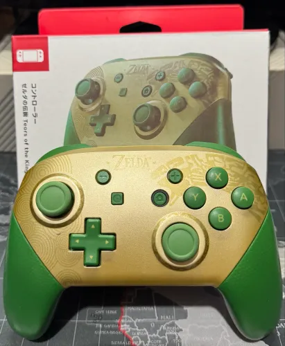 Controle Nintendo Switch - Zelda: Tears of the Kingdom (Sem Fio) + Caixa