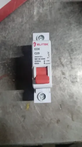Disjuntor unipolar 25A Elitek - 15 unidades