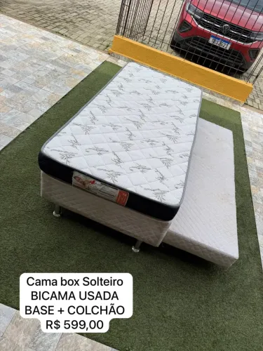 Cama Box Solteiro BICAMA USADA - ENTREGO