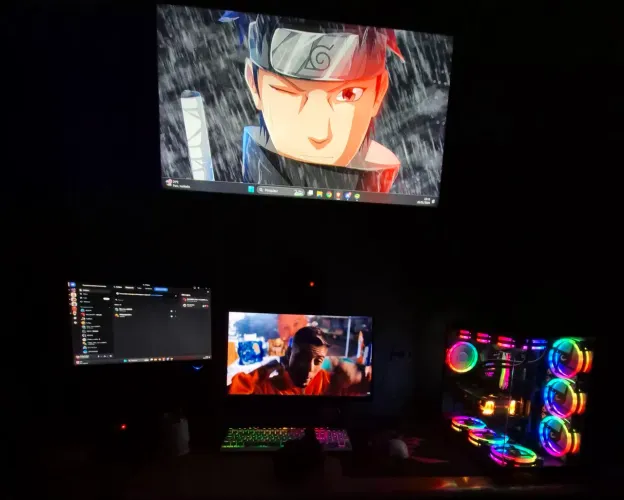 PC Gamer Ryzen 5 5600X + RX 6600XT Red Devil + 32GB RGB