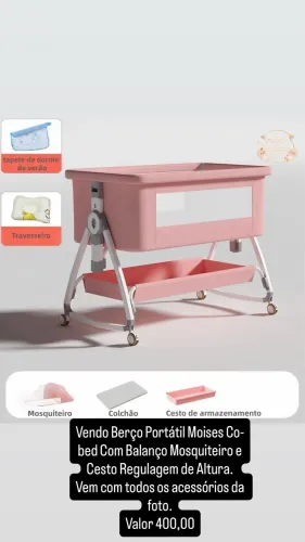 Berço Moisés Rosa