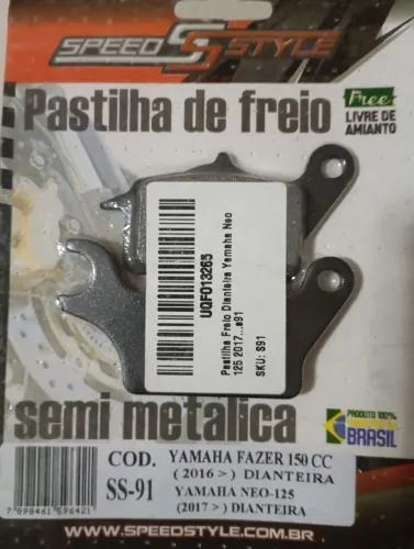 Pastilha de freio Yamaha 150 e neo125