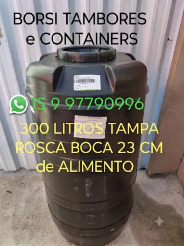 300 Litros Tambor Plástico Container IBC Bombona Tonel Caixa