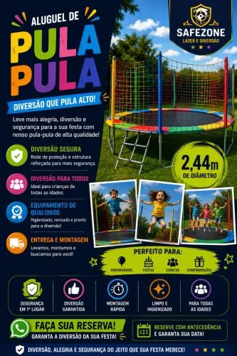 Aluguel de pula-pula 130,00