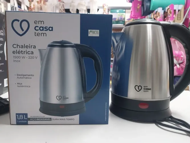 Chaleira elétrica 1500W 220V (EM CASA)