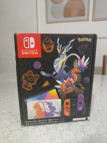 NINTENDO SWITCH OLED POKÉMON COMPLETO NA CAIXA