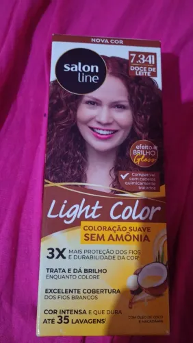 TINTA DE CABELO DA SALON LINE COR DOCE DE LEITE!!