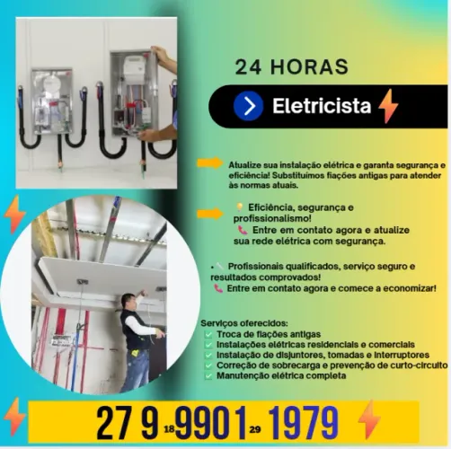 ELETRICISTA - EXECUTAMOS TODO SERVIÇO ELÉTRICO EM GERAL