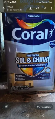 Tinta coral parede fachada externa