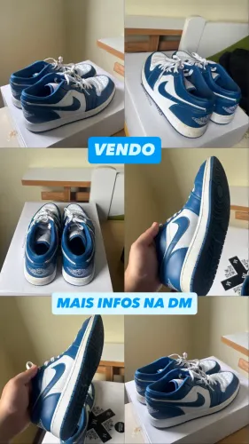 Air Jordan - Azul e Branco