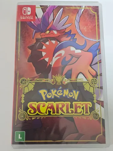 Pokémon Scarlet. Jogo de Nintendo Switch.