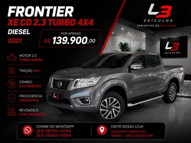 Nissan Frontier XE CD 4X4 2.3 Bi-TB Diesel Aut. 2021