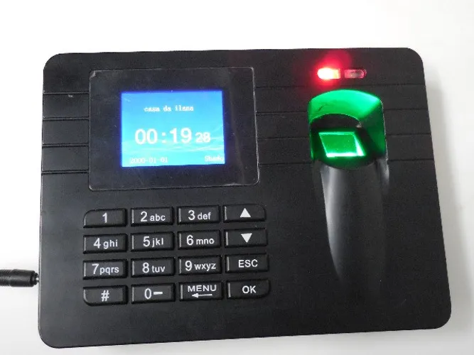 maquina de ponto impressão digital colorida biometria