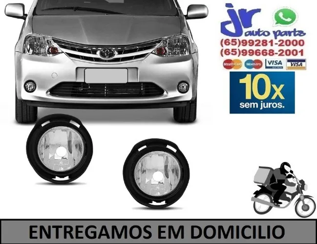 Par Farol Milha Etios Hatch/Sedan 2012 2013 2014 2015 2016 2017 2018 2019 2020