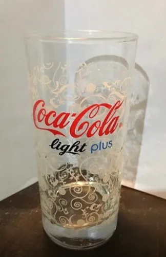 6 Copos Antigos Coca-Cola Light Plus - Novos