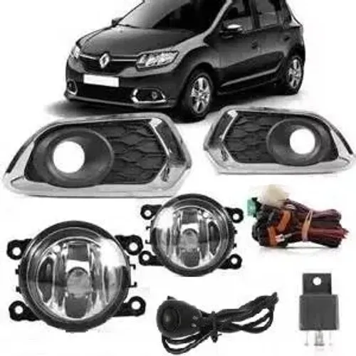 Kit Farol Milha Auxiliar Neblina Sandero 2015 2016 2017