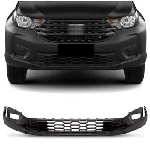 Parachoque Fiat Strada 2021 - CD/CS - Dianteiro Inferior - Furo FArol Auxiliar - R2A