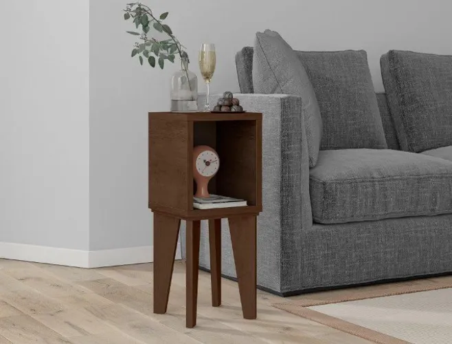 Mesa Com Nicho Decorativa Tab Modelo Retrô! Entrega Grátis !