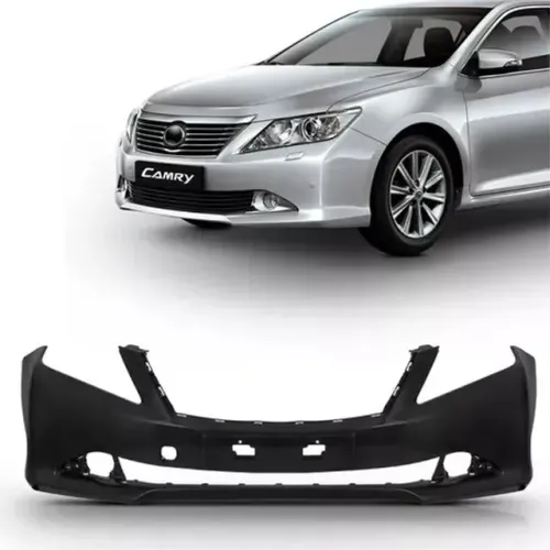 Parachoque Toyota Camry 2012 à 2014 - Furo Farol Auxilair / Relevo Placa - Preto - FPI