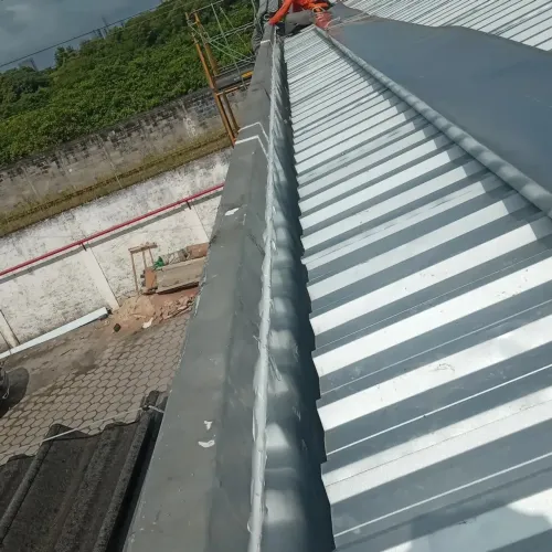 Calhas e rufos chaminé em geral