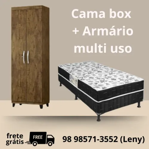 Casadinha do dia ! Cama Box + Armário !! Entrega e montagem grátis ! 