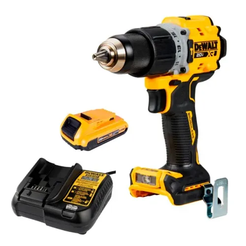 Kit Parafusadeira/Furadeira de Impacto 1/2" Compacta 1 Bateria 20V 2Ah Xr Bruslhess DeWalt
