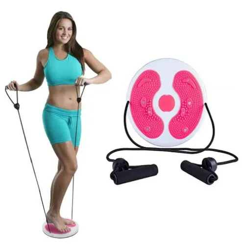 Disco de Exercícios Giratórios para a Cintura com Corda de Puxar Fitness Exercício z110