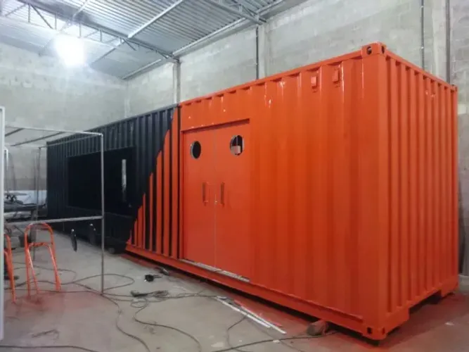 Barbearia em Container 12 mts