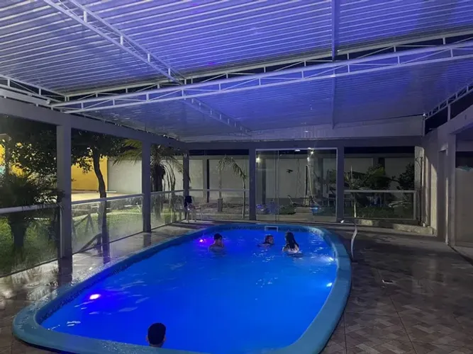 Chácara Shalom para eventos com piscina aquecida