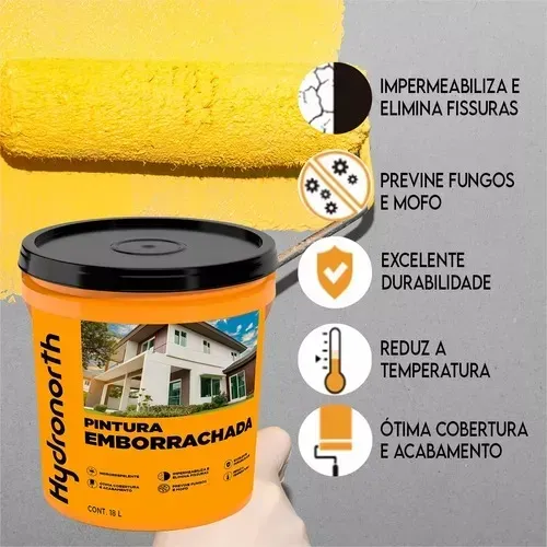 Tinta Emborrachada Hydronort 18lt - A partir de  R$ 449,90 un