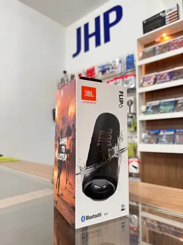 Caixa de Som JBL Flip 6 Original Preta Lacrada | Até 12x Sem Juros | Loja Física Curitiba