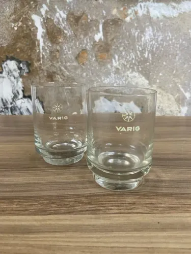 Antigos Copos Companhia Varig | Antiguidades 