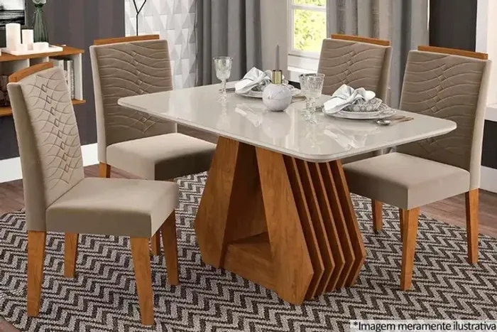 Sala de Jantar 4 Cadeiras Cimol p75