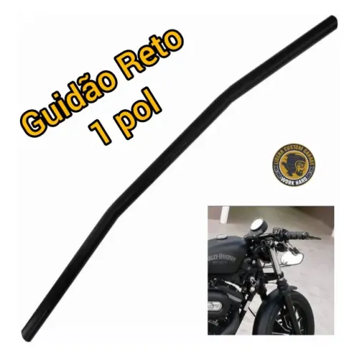Guidão Reto Modelo Drag Bar De 1 Pol (25,4mm)