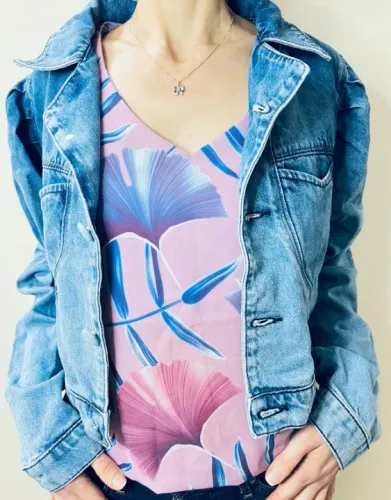 Jaqueta jeans feminina