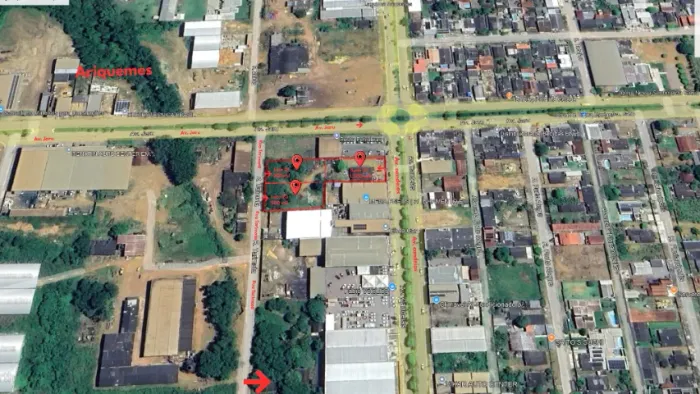 VENDO 3 TERRENOS COMERCIAIS JUNTOS OU SEPARADOS - 3.750 m² NO TOTAL - ARIQUEMES/RO