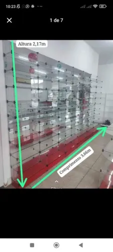 Vitrines de Vidro para Loja - vendo completo