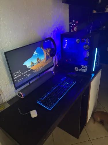 Setup gamer completo.