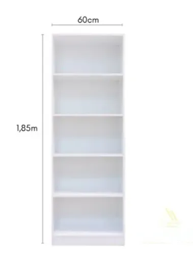 ARMARIO COM PRATELEIRAS EM MDF 0,60CM BRANCO