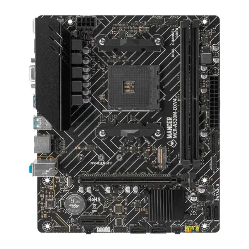 Placa Mãe Mancer A520M DXSC AM4, Chipset AMD A520, MCR-A520M-DXV4SC