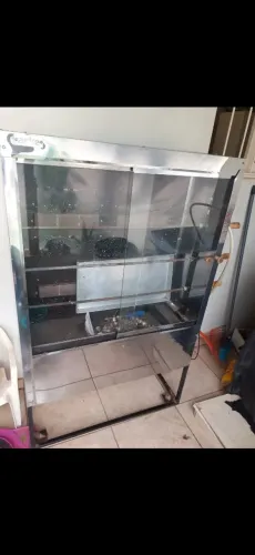 Máquina de Assar Frango Galeto a Gás e Rotativo Elétrico - Arke
