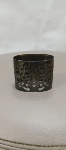 Porta guardanapo prata antiga 